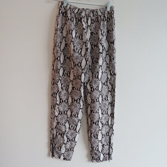 A.L.C. Elijah Python Snake Print Relaxed Fit Pull On Pants - Size 0 - Picture 10 of 14